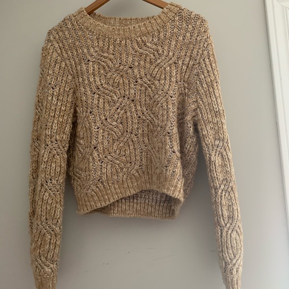 Garage Lg Gold Knit SweaterTop - Picture 2 of 5